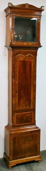 Beautiful Antique Irish Inlaid Figured Mahogany Grandfather Longcase Clock Case