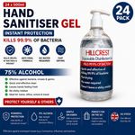 24 x Hand Sanitizer 75% Alcohol 500ml Hand Sanitiser Gel Kills 99.9% Of Germs