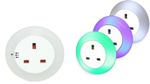 Plug Through Night Light - socket, multi coloured, LED, bedroom, nursery, light
