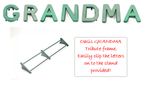 GRANDMA Funeral Flowers Oasis Frame and Letters Tribute Naylorbase with Stand