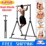 Multifunction Foldable Adjustable Power Tower Dip Station Pull Up Bar Home Gym