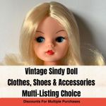 Vintage Sindy Doll Accessories Shoes Parts Clothes Pedigree Toys MULTI LISTING