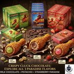 Delicious Crispy Cluck Chicken Shaped 3x Flavour Strawberry/Pistachio/Chocolate