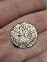 George II LIMA Sixpence, VF+, Reverse Around EF, Spink 3710