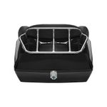 48L Motorcycle Top Box Black Rear Luggage Tour Pack Universal Harley Honda