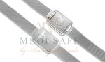 LADIES/MEN SOS BRACELET WATERPROOF MEDICAL ALERT/STAINLESS STEEL/SILVER TALISMAN