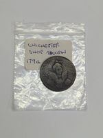 1794 Sussex Chichester Half Penny Token Good Antique Condition #C