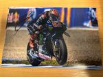 FABIO QUARTARARO HAND SIGNED 12X8 2025 MONSTER YAMAHA MOTOGP 2021 WORLD CHAMPION