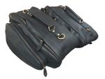 Motorcycle Luggage Storage Panniers Saddle Bags Leather Expandable CLEARANCE!!!!
