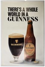 Guinness - Original Vintage 60s Advertising Poster - “Whole World In A Guinness”