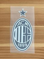 Serie A AC Milan Silicon Iron On Patch Badge 90 x 43mm