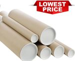 Postal Tube & End Caps Cardboard A0/A1/A2/A3/A4 50.5MM + 75.5MM