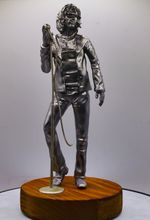 Jim Morrison (The Doors)  Statue- Metalic silver  Finish- By Cavecraft