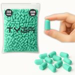 TYGA Store Soft Foam Ear Plugs 10-2,000 Pairs Bulk Buy - 38dB SNR (Mint Green)