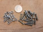 20 X EITECH TOY CONSTRUCTION NUTS AND BOLTS M4 5/8"