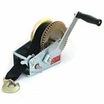 Toolzone TD065 2000lb Hand Boat Winch with 8m Webbing Strap