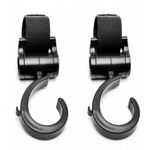 2 Pcs Walker Hook Hanging 360° Rotation Stroller Hooks for Hanging Diaper Bag