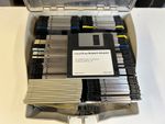 80+ 3.5" Computer Floppy Discs 1.44MB in plastic case.