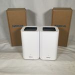 Two Nokia Beacon 2. High Quality Wi-Fi 6 Mesh Router. Wi-Fi Extender BNIB