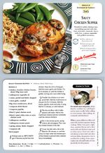 Saucy Chicken Supper #36 Chicken - Delicious Meals Made Easy 1996-7 Recipe Card