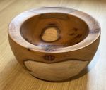 Handmade Wooden Bowl Hand Carved. (Ash)