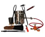 6KG Gas Melting Furnace Propane Forge Copper Gold Silver Casting Tool With Tongs