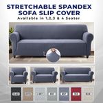 Universal Elastic Seater Sofa Covers Slipcover Stretch Settee Protector Couch UK