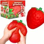 Sunny Days Jumbo Squeezy Strawberry Squishy Toy Stress Relief Sensory Fun