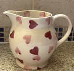 Emma Bridgewater Pink Hearts 1/2 Pint Jug, Ceramic