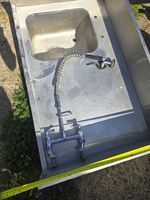 Stainless Steel Commercial Hand Sink, 1 Compartment Drop-In with Side Splash
