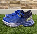 HOKA ONE ONE Speedgoat 5 Womens Trail Running Trainers UK 5 EU 38 Blue Yellow