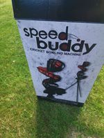 Speed Buddy Cricket Bowling Machine with Additional Ball Feeder & Extra Balls