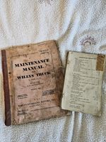 Two WILLYS TRUCK Maintenance Manual 1/4 Ton 4x4 Jeep - Original 1942