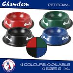 Dog Bowl Food Water Stainless Steel LGE  Non Slip Puppy Pet Animal Feeding Dish