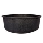 Extra Large Round Black Rigid Tub Heavy Duty Water Trough Pond Liner 112cm 275L