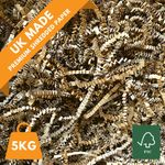 UK Made CRINKLE CUT Shredded Paper NATURAL KRAFT 5KG | Gift Hamper Shred Filler
