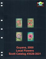 $6.75 Scott Value - 2000 GUYANA Flowers South America Wildlife CV MNH NH UMM