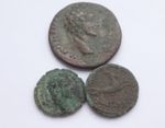 Lot of three  Roman Provincial Bronze Coins     g /  m        15