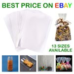 CLEAR CELLOPHANE GIFT SWEET CELLO DISPLAY BAGS CAKES CANDY POP KIDS PARTY TREATS