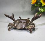 Japanese Collect Old Ancient bronze Exquisite crab