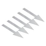 6 Set / 30Pcs 6x2" Arrow Sticker Directional Arrow Sign Floor Decal Grey
