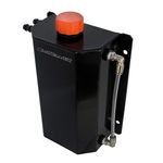 Motamec Alloy 2 Litre Oil Catch Tank with Breather Cap Anodized BLACK