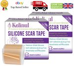 2 x Silicone Scar Tape Plasters scar removal Roll Reusable Sheets Medical grade