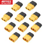 5 Pairs XT60H Connectors Plug Male + Female Connector with Cap 30A For RC Model