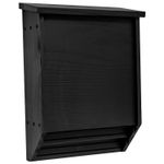 Wooden Bat House Box for Roosting & Nesting 2 Chamber Garden Habitat Black