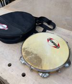 Contemporânea Pandeiro 10" Natural Hide Head Brazilian Tambourine + Bag