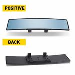 12" Large Universal Panoramic Convex Car Rear View Mirror Wide Angle Clip On UK