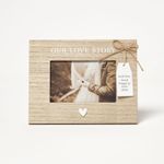 Wedding Photo Frame 4x6 Landscape Love Story Wooden Frame Anniversary Gift