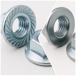 HEX Flanged Nuts Metric BZP ZINC PLATED M4 M5 - M12 M16 Hexagon RIB NON SERRATED