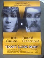 Don't Look Now Original British Film Poster Donald Sutherland '73 Julie Christie